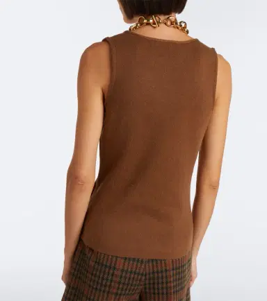 Max Mara Wool and cashmere-paneled suede top | Thumbnail 2 Max Mara Wool and cashmere-paneled suede top | Thumbnail 2