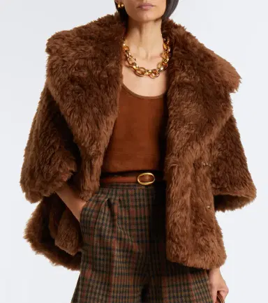 Max Mara Wool and cashmere-paneled suede top | Thumbnail 3 Max Mara Wool and cashmere-paneled suede top | Thumbnail 3