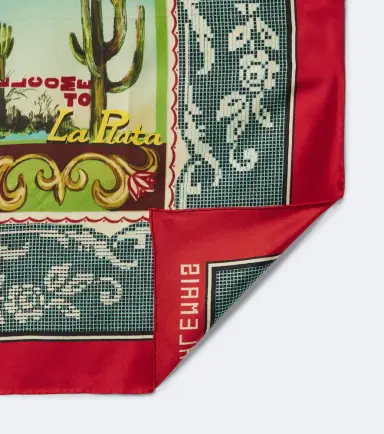 ALÉMAIS Alémais Ace printed silk scarf | Thumbnail 2 ALÉMAIS Alémais Ace printed silk scarf | Thumbnail 2