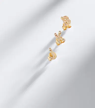 Sophie Bille Brahe Petite J 18kt gold single earring with diamonds | Thumbnail 5 Sophie Bille Brahe Petite J 18kt gold single earring with diamonds | Thumbnail 5