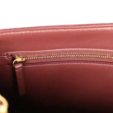 Chanel Chanel Maxi "Souplissimo" Small Flap Bag Burgundy Suede Gold Hardware | Thumbnail 11 Chanel Chanel Maxi "Souplissimo" Small Flap Bag Burgundy Suede Gold Hardware | Thumbnail 11