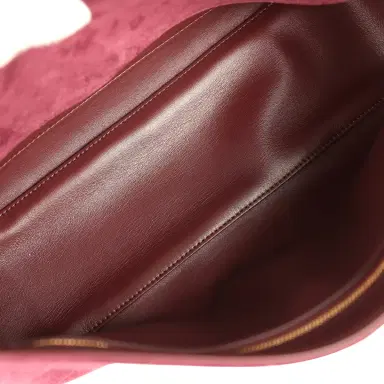 Chanel Chanel Maxi "Souplissimo" Small Flap Bag Burgundy Suede Gold Hardware | Thumbnail 9 Chanel Chanel Maxi "Souplissimo" Small Flap Bag Burgundy Suede Gold Hardware | Thumbnail 9