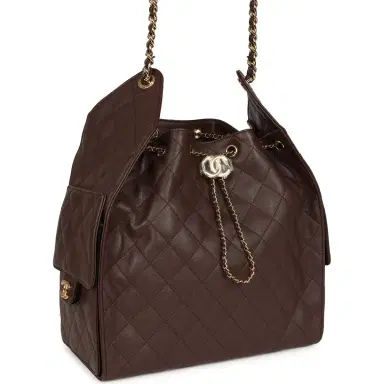 Chanel Chanel Medium 25 Hobo Bag Dark Brown Caviar Gold Hardware | Thumbnail 2 Chanel Chanel Medium 25 Hobo Bag Dark Brown Caviar Gold Hardware | Thumbnail 2