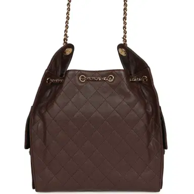 Chanel Chanel Medium 25 Hobo Bag Dark Brown Caviar Gold Hardware | Thumbnail 4 Chanel Chanel Medium 25 Hobo Bag Dark Brown Caviar Gold Hardware | Thumbnail 4