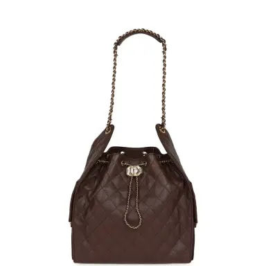 Chanel Chanel Medium 25 Hobo Bag Dark Brown Caviar Gold Hardware | Thumbnail 7 Chanel Chanel Medium 25 Hobo Bag Dark Brown Caviar Gold Hardware | Thumbnail 7