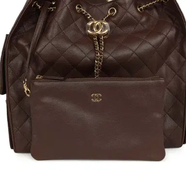 Chanel Chanel Medium 25 Hobo Bag Dark Brown Caviar Gold Hardware | Thumbnail 8 Chanel Chanel Medium 25 Hobo Bag Dark Brown Caviar Gold Hardware | Thumbnail 8