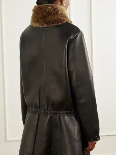 STOULS So Linda Shearling-trimmed Leather Jacket | Thumbnail 4 STOULS So Linda Shearling-trimmed Leather Jacket | Thumbnail 4
