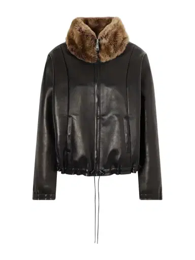 STOULS So Linda Shearling-trimmed Leather Jacket | Thumbnail 1 STOULS So Linda Shearling-trimmed Leather Jacket | Thumbnail 1