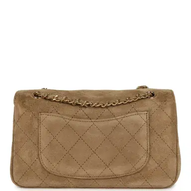 Chanel Chanel Mini "Souplissimo" Flap Bag Beige Suede Gold Hardware | Thumbnail 4 Chanel Chanel Mini "Souplissimo" Flap Bag Beige Suede Gold Hardware | Thumbnail 4