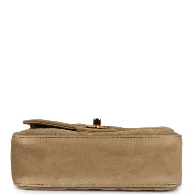 Chanel Chanel Mini "Souplissimo" Flap Bag Beige Suede Gold Hardware | Thumbnail 6 Chanel Chanel Mini "Souplissimo" Flap Bag Beige Suede Gold Hardware | Thumbnail 6