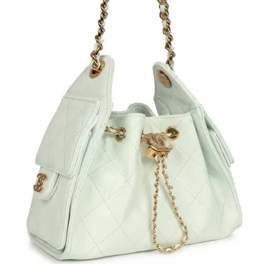 Chanel Chanel Mini 25 Hobo Bag Light Blue Caviar Gold Hardware | Thumbnail 2 Chanel Chanel Mini 25 Hobo Bag Light Blue Caviar Gold Hardware | Thumbnail 2