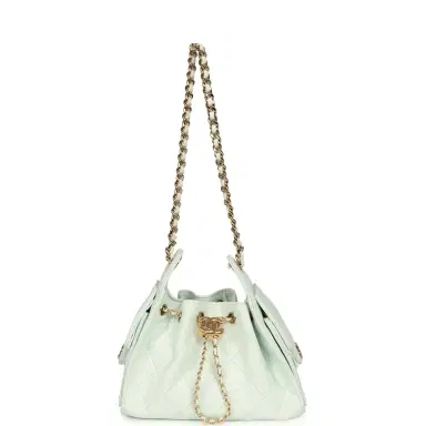 Chanel Chanel Mini 25 Hobo Bag Light Blue Caviar Gold Hardware | Thumbnail 6 Chanel Chanel Mini 25 Hobo Bag Light Blue Caviar Gold Hardware | Thumbnail 6