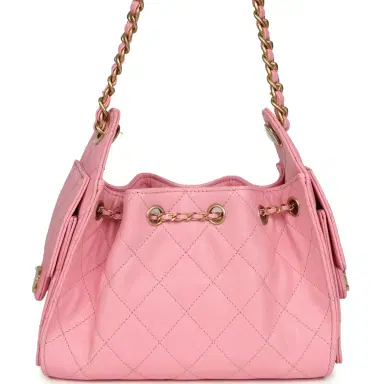 Chanel Chanel Mini 25 Hobo Bag Pink Caviar Antique Gold Hardware | Thumbnail 4 Chanel Chanel Mini 25 Hobo Bag Pink Caviar Antique Gold Hardware | Thumbnail 4