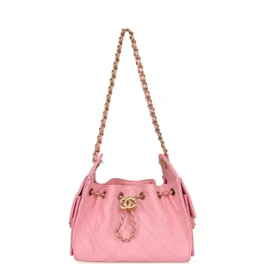 Chanel Chanel Mini 25 Hobo Bag Pink Caviar Antique Gold Hardware | Thumbnail 7 Chanel Chanel Mini 25 Hobo Bag Pink Caviar Antique Gold Hardware | Thumbnail 7