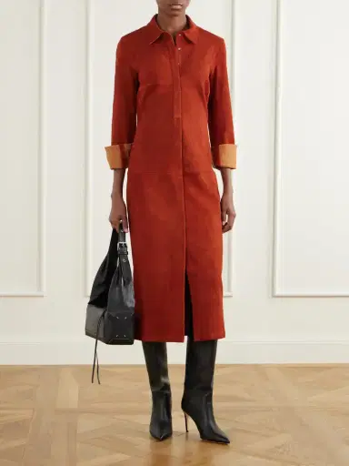 STOULS Becky Suede Midi Dress | Thumbnail 2 STOULS Becky Suede Midi Dress | Thumbnail 2