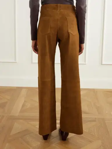 STOULS Lilou Cropped Suede Wide-leg Pants | Thumbnail 4 STOULS Lilou Cropped Suede Wide-leg Pants | Thumbnail 4