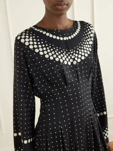 Sea Elly Polka-dot Print Crepe Midi Dress | Thumbnail 4 Sea Elly Polka-dot Print Crepe Midi Dress | Thumbnail 4