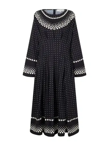 Sea Elly Polka-dot Print Crepe Midi Dress | Thumbnail 1 Sea Elly Polka-dot Print Crepe Midi Dress | Thumbnail 1