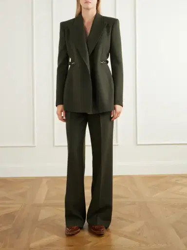 Gabriela Hearst Norman Belted Wool Straight-leg Pants | Thumbnail 2 Gabriela Hearst Norman Belted Wool Straight-leg Pants | Thumbnail 2