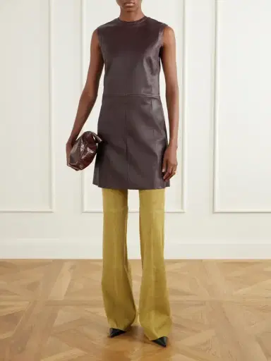 STOULS Dollie Paneled Leather Mini Dress | Thumbnail 2 STOULS Dollie Paneled Leather Mini Dress | Thumbnail 2