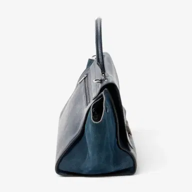 Celine Celine Navy Calf Leather Medium Trapeze Bag by The Solist | Thumbnail 4 Celine Celine Navy Calf Leather Medium Trapeze Bag by The Solist | Thumbnail 4
