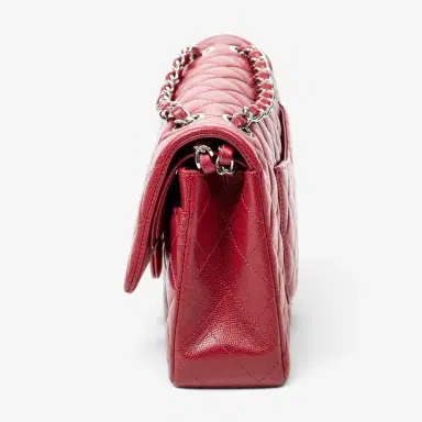 Chanel Chanel Classic Red Quilted Caviar Leather Double Flap Bag by The Solist | Thumbnail 3 Chanel Chanel Classic Red Quilted Caviar Leather Double Flap Bag by The Solist | Thumbnail 3