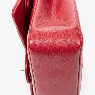 Chanel Chanel Classic Red Quilted Caviar Leather Double Flap Bag by The Solist | Thumbnail 7 Chanel Chanel Classic Red Quilted Caviar Leather Double Flap Bag by The Solist | Thumbnail 7