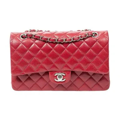 Chanel Chanel Classic Red Quilted Caviar Leather Double Flap Bag by The Solist | Thumbnail 1 Chanel Chanel Classic Red Quilted Caviar Leather Double Flap Bag by The Solist | Thumbnail 1