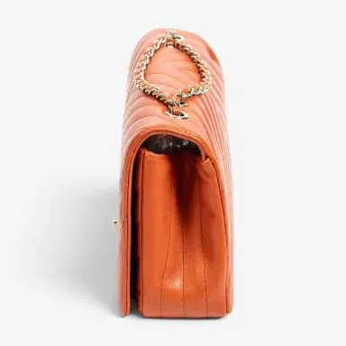 Chanel Chanel Orange Calf Leather Small Statement Flap Bag by The Solist | Thumbnail 3 Chanel Chanel Orange Calf Leather Small Statement Flap Bag by The Solist | Thumbnail 3
