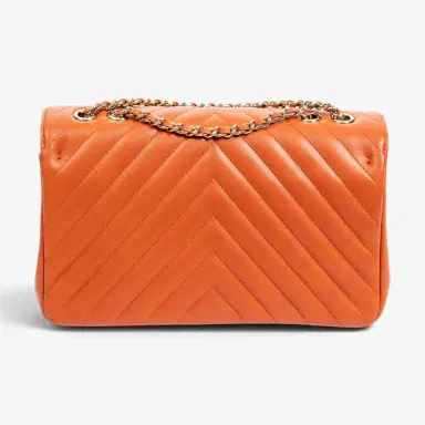 Chanel Chanel Orange Calf Leather Small Statement Flap Bag by The Solist | Thumbnail 5 Chanel Chanel Orange Calf Leather Small Statement Flap Bag by The Solist | Thumbnail 5