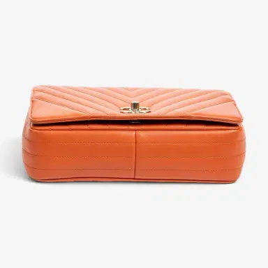 Chanel Chanel Orange Calf Leather Small Statement Flap Bag by The Solist | Thumbnail 6 Chanel Chanel Orange Calf Leather Small Statement Flap Bag by The Solist | Thumbnail 6