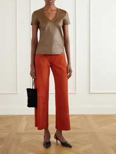 STOULS Lilou Suede Wide-leg Pants | Thumbnail 2 STOULS Lilou Suede Wide-leg Pants | Thumbnail 2