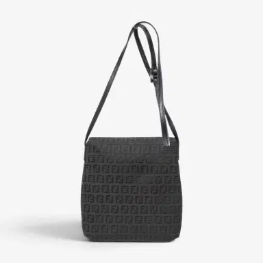 Fendi Fendi Black Canvas Small Flap Crossbody Bag by The Solist | Thumbnail 5 Fendi Fendi Black Canvas Small Flap Crossbody Bag by The Solist | Thumbnail 5