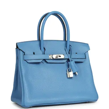 HERMÈS Hermes Birkin 30 Bleu Paradise Clemence Palladium Hardware | Thumbnail 2 HERMÈS Hermes Birkin 30 Bleu Paradise Clemence Palladium Hardware | Thumbnail 2