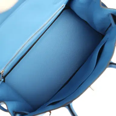 HERMÈS Hermes Birkin 30 Bleu Paradise Clemence Palladium Hardware | Thumbnail 9 HERMÈS Hermes Birkin 30 Bleu Paradise Clemence Palladium Hardware | Thumbnail 9
