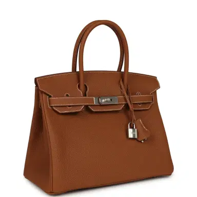 HERMÈS Hermes Birkin 30 Gold Togo Palladium Hardware | Thumbnail 2 HERMÈS Hermes Birkin 30 Gold Togo Palladium Hardware | Thumbnail 2