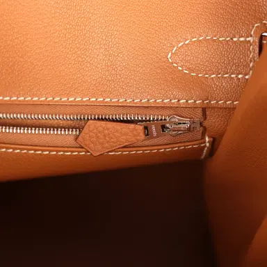 HERMÈS Hermes Birkin 30 Gold Togo Palladium Hardware | Thumbnail 9 HERMÈS Hermes Birkin 30 Gold Togo Palladium Hardware | Thumbnail 9