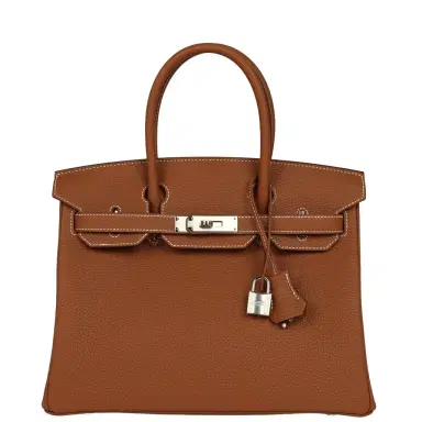 HERMÈS Hermes Birkin 30 Gold Togo Palladium Hardware | Thumbnail 1 HERMÈS Hermes Birkin 30 Gold Togo Palladium Hardware | Thumbnail 1