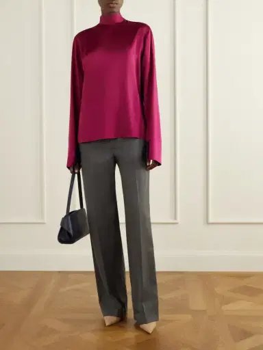 Stella McCartney Tie-detailed Satin Blouse | Thumbnail 2 Stella McCartney Tie-detailed Satin Blouse | Thumbnail 2
