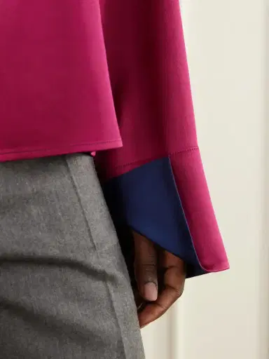 Stella McCartney Tie-detailed Satin Blouse | Thumbnail 4 Stella McCartney Tie-detailed Satin Blouse | Thumbnail 4
