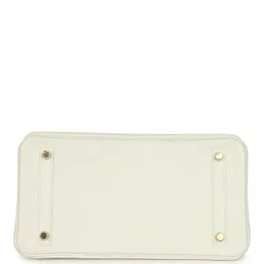 HERMÈS Hermès Birkin 30 White Clemence Gold Hardware | Thumbnail 6 HERMÈS Hermès Birkin 30 White Clemence Gold Hardware | Thumbnail 6