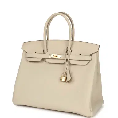 HERMÈS Hermes Birkin 35 Craie Togo Gold Hardware | Thumbnail 5 HERMÈS Hermes Birkin 35 Craie Togo Gold Hardware | Thumbnail 5