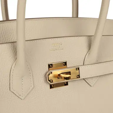 HERMÈS Hermes Birkin 35 Craie Togo Gold Hardware | Thumbnail 7 HERMÈS Hermes Birkin 35 Craie Togo Gold Hardware | Thumbnail 7