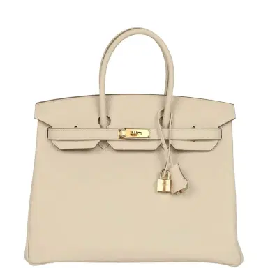 HERMÈS Hermes Birkin 35 Craie Togo Gold Hardware | Thumbnail 1 HERMÈS Hermes Birkin 35 Craie Togo Gold Hardware | Thumbnail 1