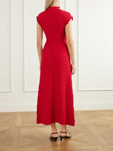 Proenza Schouler White Label Cleo Cotton-blend Jacquard Midi Dress | Thumbnail 3 Proenza Schouler White Label Cleo Cotton-blend Jacquard Midi Dress | Thumbnail 3