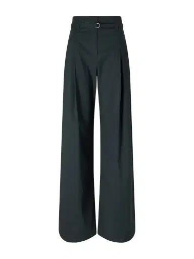 Proenza Schouler White Label Raver Belted Cotton-blend Wide-leg Pants | Thumbnail 1 Proenza Schouler White Label Raver Belted Cotton-blend Wide-leg Pants | Thumbnail 1