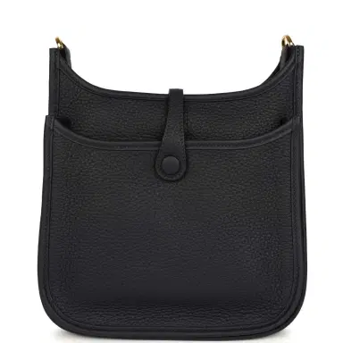 HERMÈS Hermes Evelyne 23 Caban Clemence Gold Hardware | Thumbnail 4 HERMÈS Hermes Evelyne 23 Caban Clemence Gold Hardware | Thumbnail 4