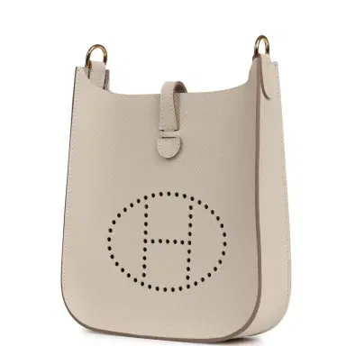 HERMÈS Hermes Evelyne Sellier TPM Craie Epsom Gold Hardware | Thumbnail 5 HERMÈS Hermes Evelyne Sellier TPM Craie Epsom Gold Hardware | Thumbnail 5