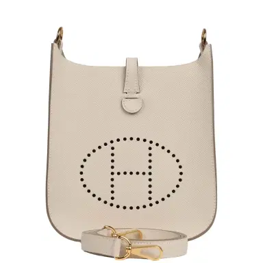 HERMÈS Hermes Evelyne Sellier TPM Craie Epsom Gold Hardware | Thumbnail 1 HERMÈS Hermes Evelyne Sellier TPM Craie Epsom Gold Hardware | Thumbnail 1