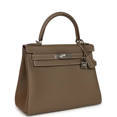 HERMÈS Hermes Kelly Retourne 28 Etoupe Togo Palladium Hardware | Thumbnail 2 HERMÈS Hermes Kelly Retourne 28 Etoupe Togo Palladium Hardware | Thumbnail 2